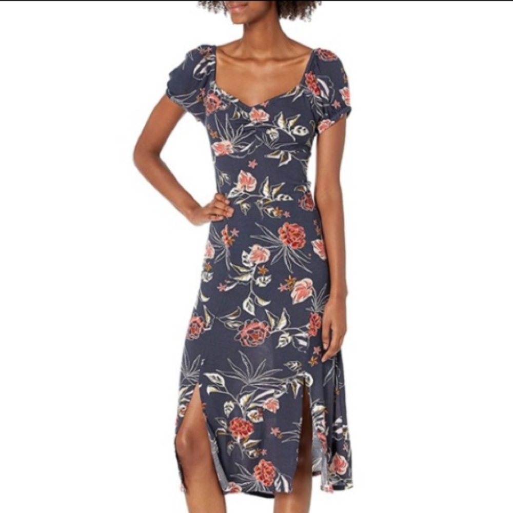 Roxy Soul Values Floral Midi Dress